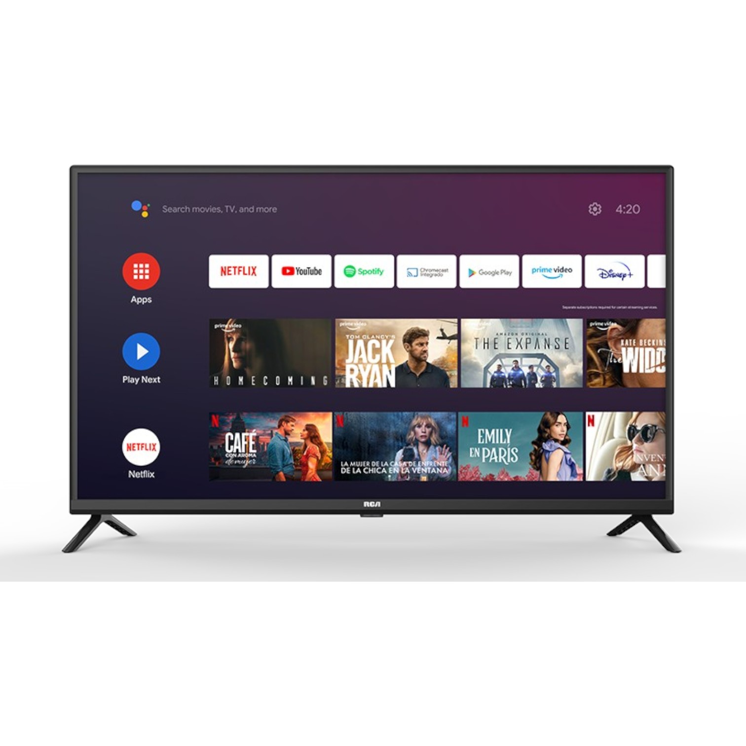 PANTALLA RCA 50" SMART TV ANDROID LED INTELIGENCIA ARTIFICIAL