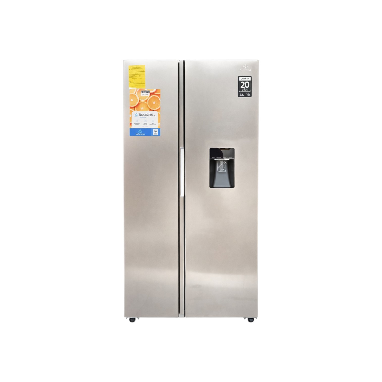 REFRIGERADORA INDURAMA MODELO RI-770 SIDE BY SIDE 15 PIES CON DISPENSADOR