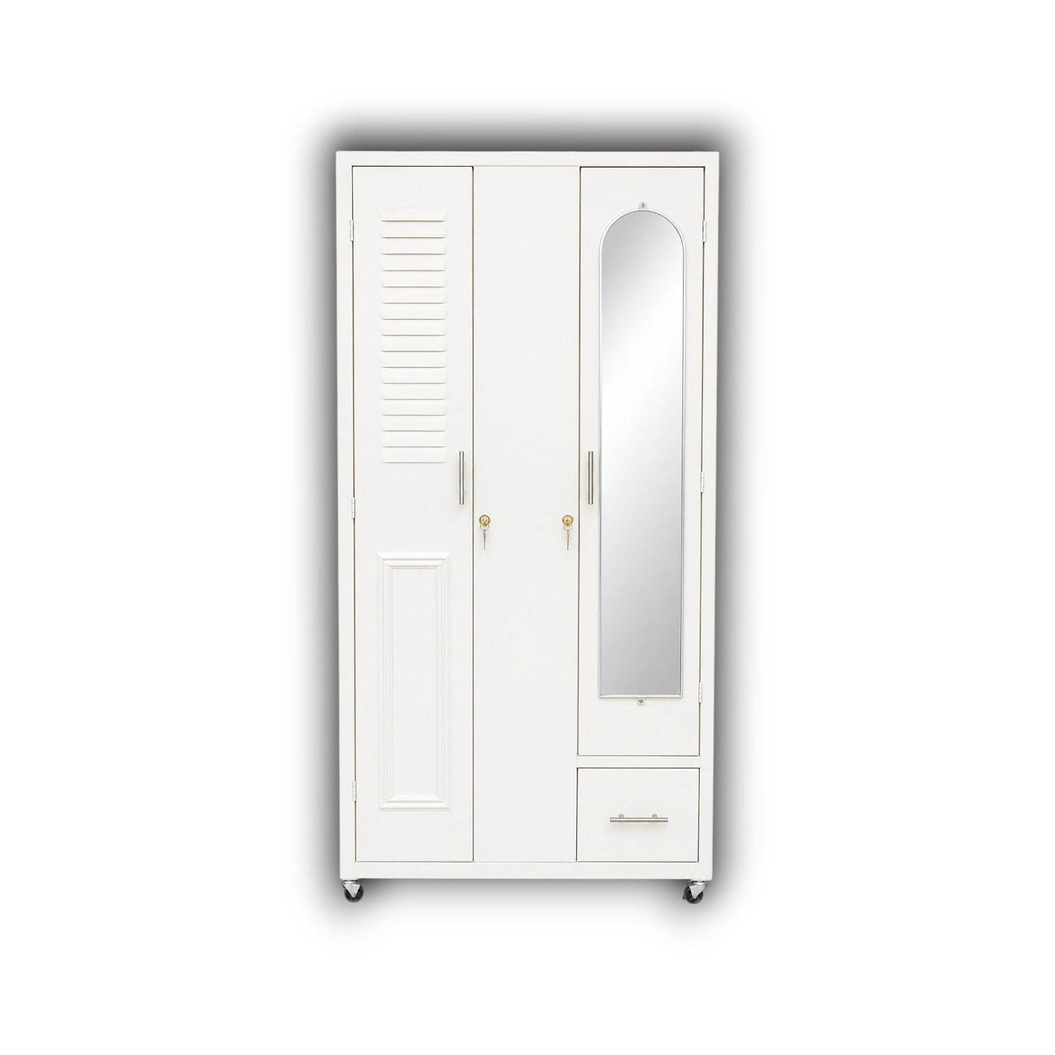 CLOSET METALICO  2 PUERTAS 1 GABETA  1 ESPEJO