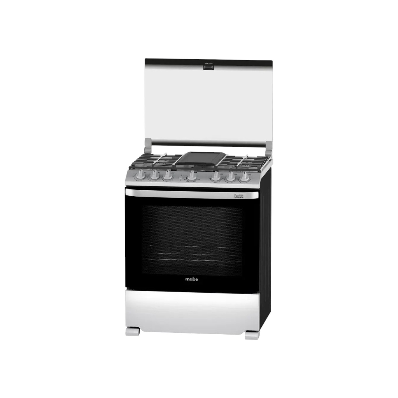 COCINA MABE MODELO EMH7602JSO DE 6Q TAPA DE VIDRIO CON COMAL CHISPERO Y LUZ