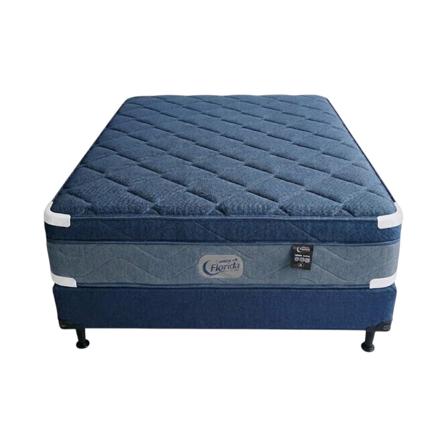 CAMA FLORIDA SET MEGA EUROTOP 1.60 QUEEN CON RESORTE