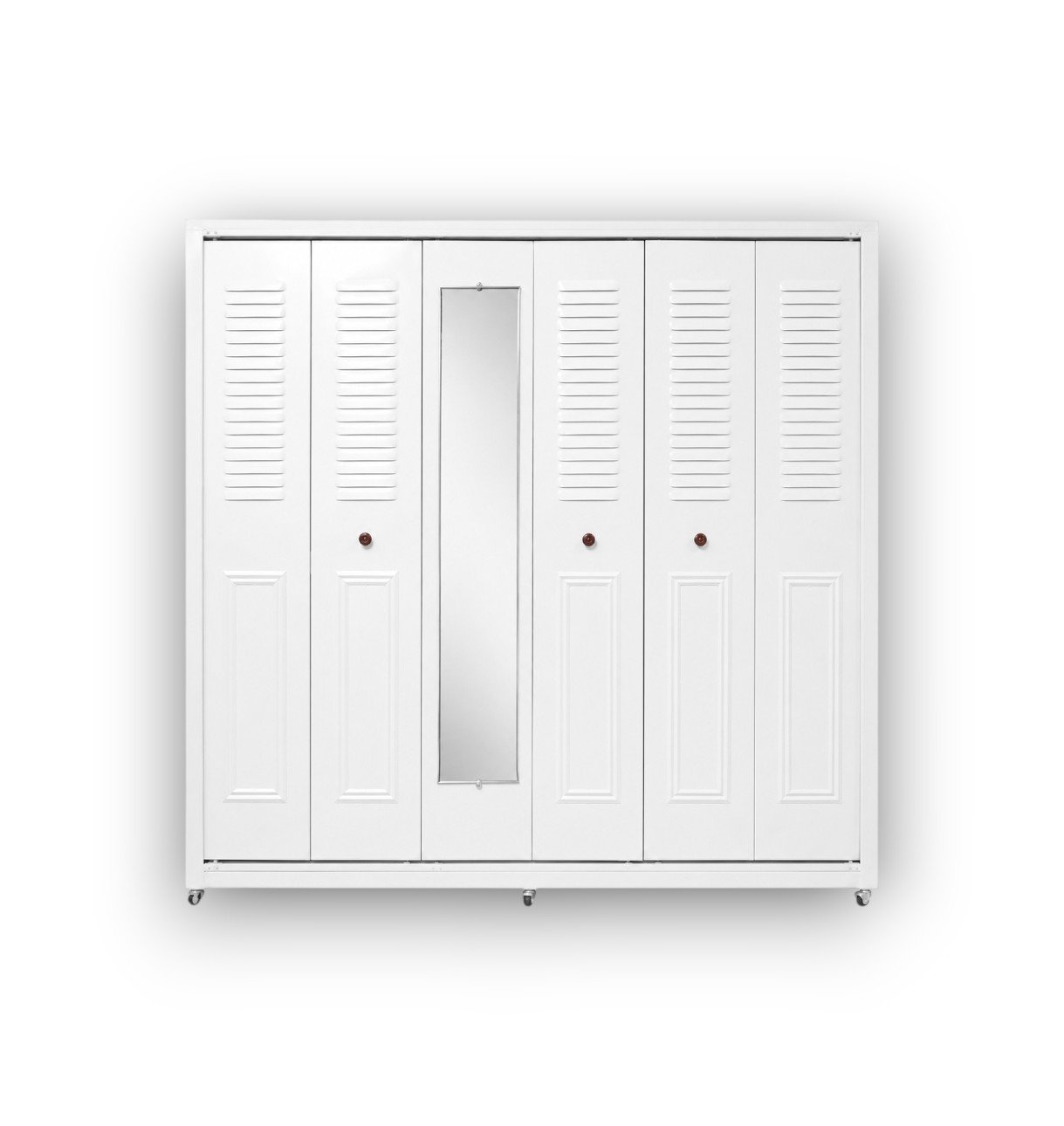 CLOSET METALICO  DE 2 PUERTAS  CON ESPEJO