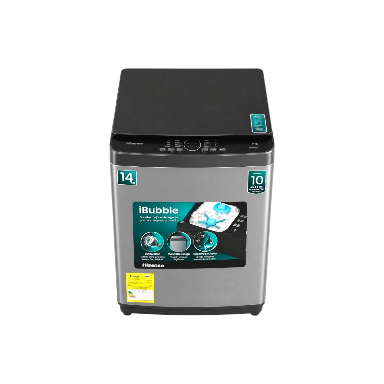 LAVADORA HISENSE DE 14 KG AUTOMATICA