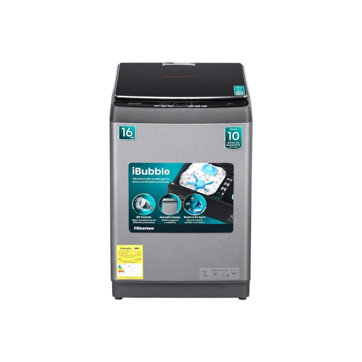 LAVADORA HISENSE DE 16 KG AUTOMATICA